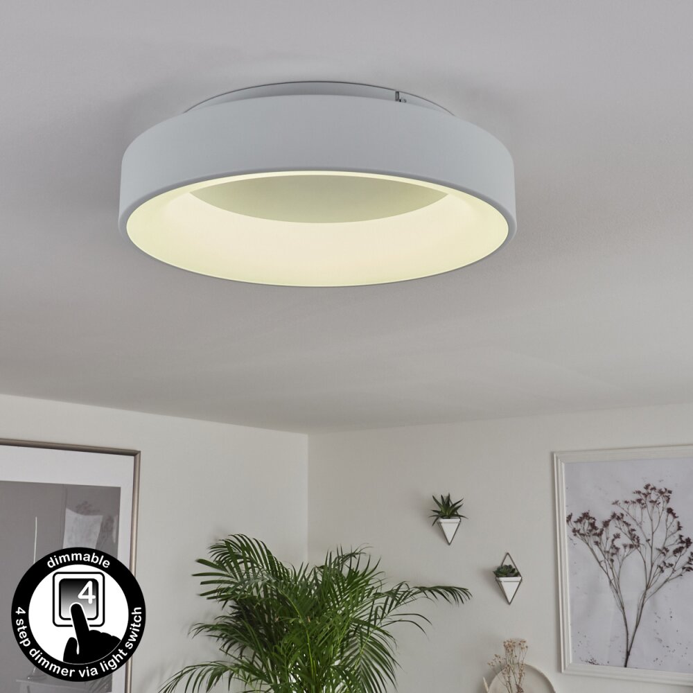 Plafonnier Pine LED Blanc, 1 lumière main product photo