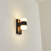 Applique murale d'extérieur Tiarp LED Noir, 2 lumières, Détecteur de mouvement