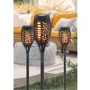 Lot de 3 lampes solaires Globo SOKARO LED Noir, 12 lumières