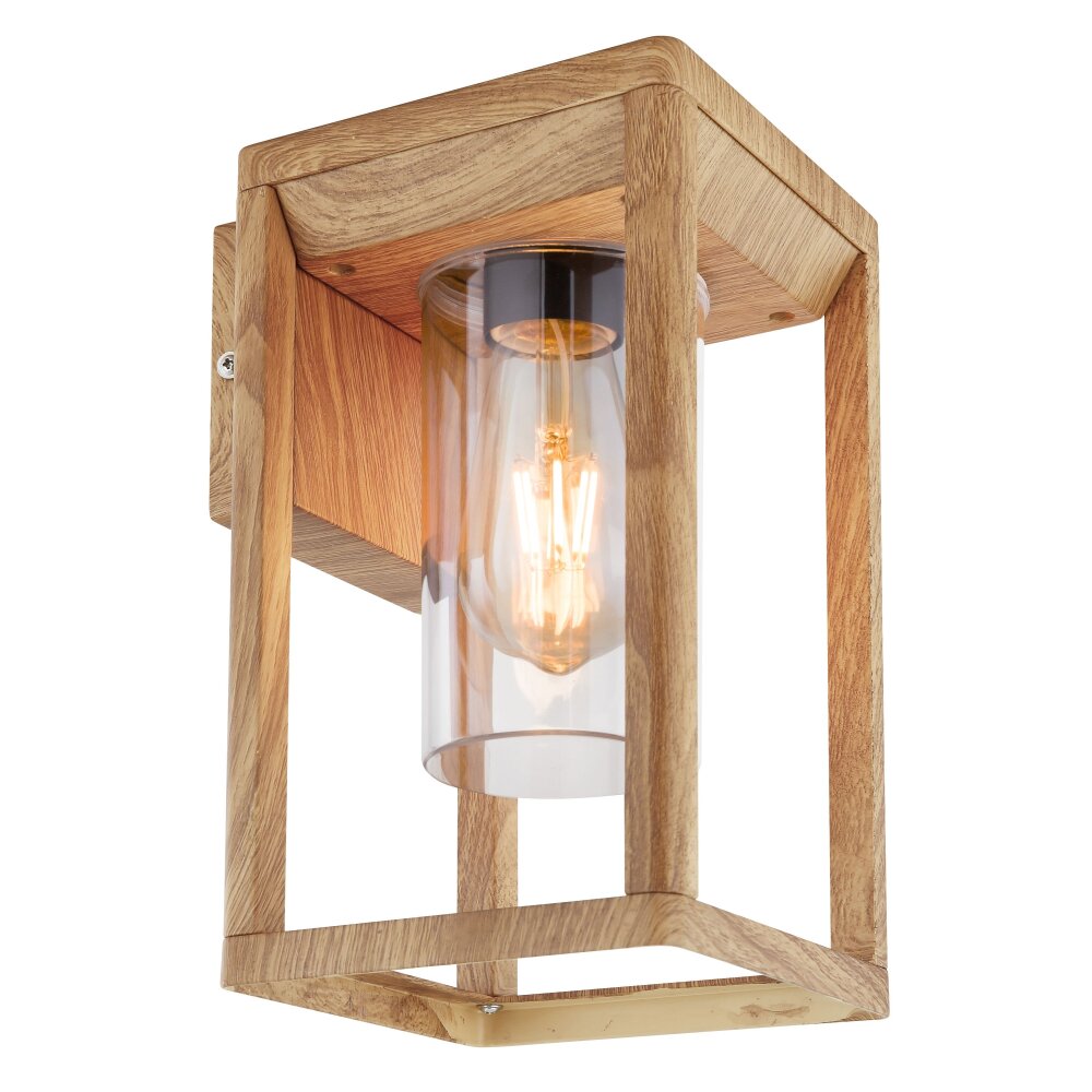 Applique murale d'extérieur Globo CANDELA Bois foncé, 1 lumière main product photo