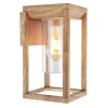 Applique murale d'extérieur Globo CANDELA Bois foncé, 1 lumière