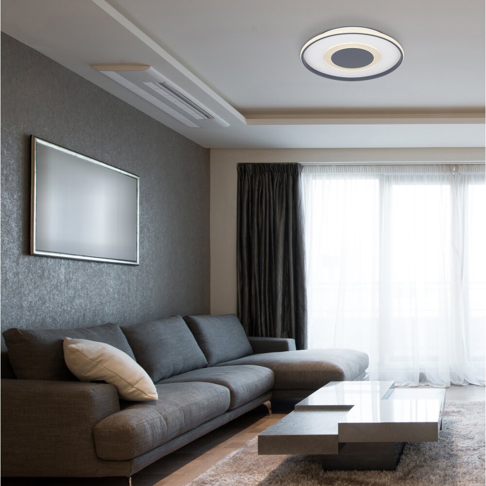 Plafonnier Globo NORA LED Anthracite, 1 lumière, Télécommandes main product photo