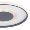 Plafonnier Globo NORA LED Anthracite, 1 lumière, Télécommandes