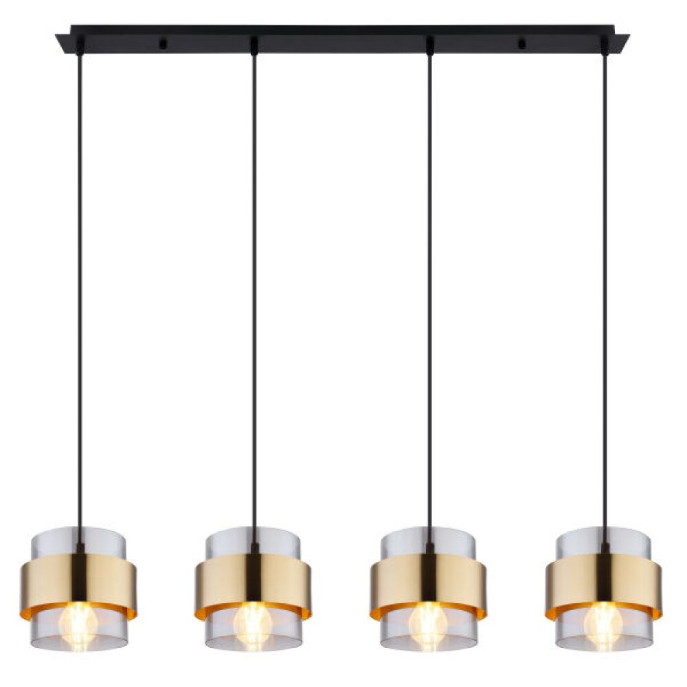 Suspension Globo MILLEY Noir, 4 lumières main product photo