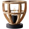 Lampe à poser Brilliant Matrix Wood Noir, 1 lumière