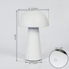 Lampe de table Telve LED Blanc, 1 lumière