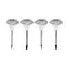 Lot de 5 lampes solaires Eglo SHINE LED Acier inoxydable, 4 lumières