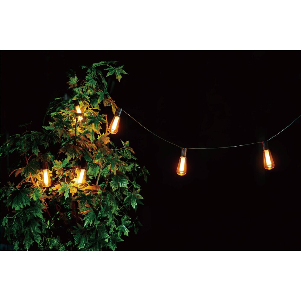 guirlande lumineuse solaire Eglo PARTY LED Noir, 6 lumières main product photo