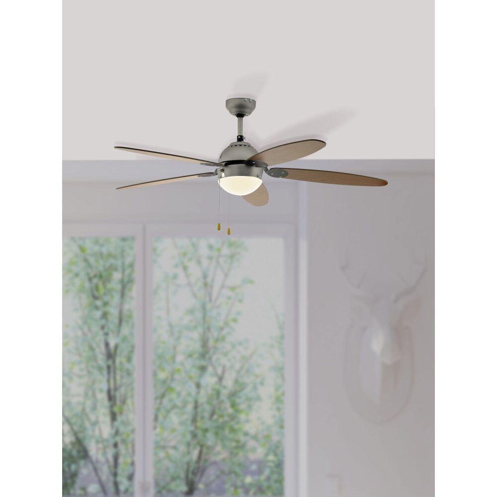 Ventilateur de plafond Eglo SUSALE Nickel mat, 1 lumière main product photo