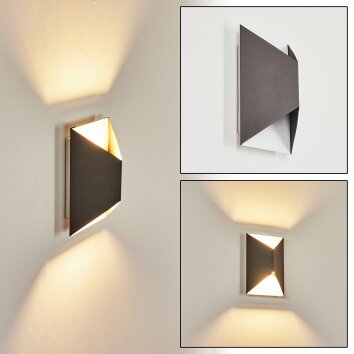 Applique murale d'extérieur Hedno LED Anthracite, Blanc, 2 lumières Applique murale d'extérieur Hedno LED Anthracite, Blanc, 2 lumières