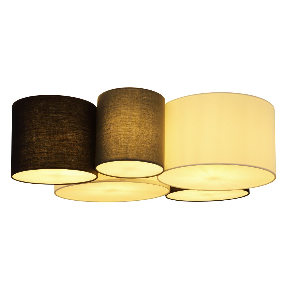 Plafonnier Globo MAKKI Blanc, 5 lumières main product photo