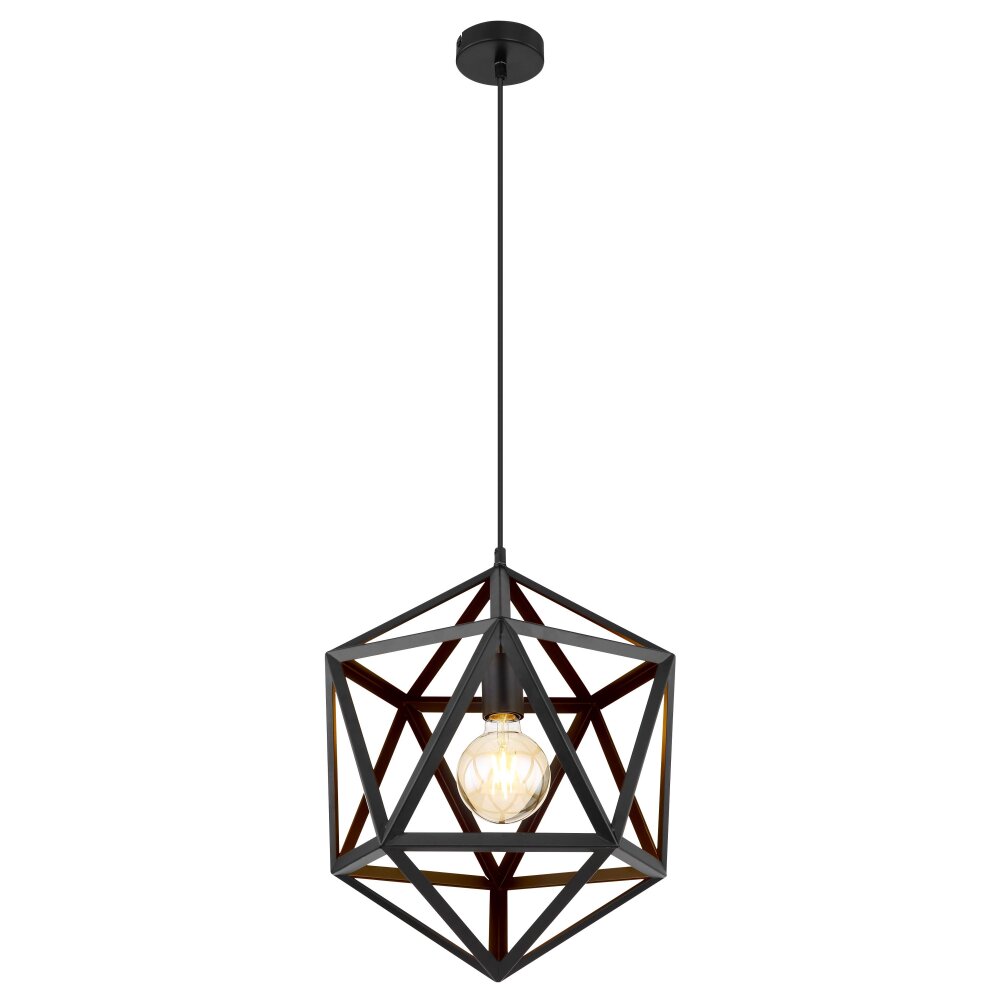 Suspension Globo LYDIA Noir, 1 lumière main product photo