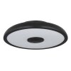 Plafonnier Globo RAFFY LED Noir, Blanc, 1 lumière, Télécommandes, Changeur de couleurs