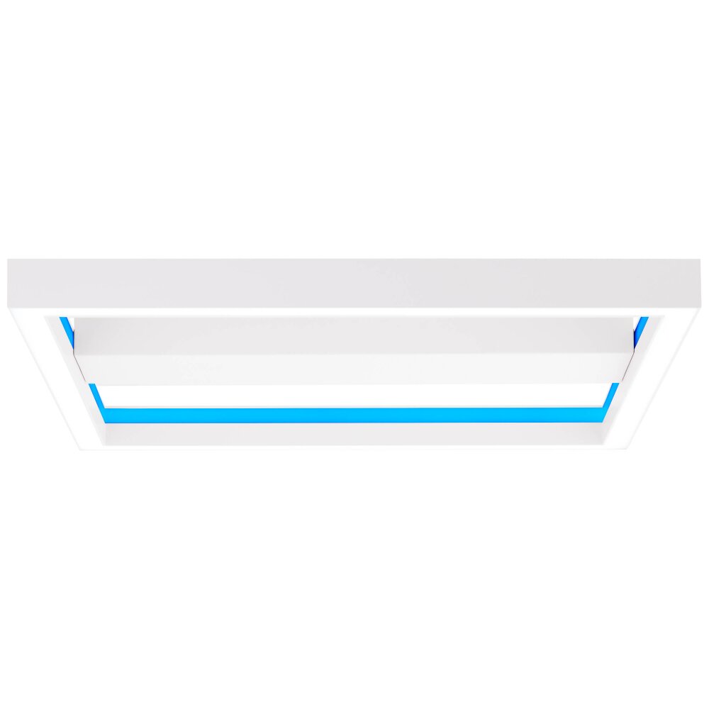 Plafonnier Brilliant Icarus LED Blanc, 1 lumière, Télécommandes, Changeur de couleurs main product photo