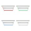 Plafonnier Brilliant Icarus LED Blanc, 1 lumière, Télécommandes, Changeur de couleurs