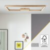 Plafonnier Brilliant Delgrosso LED Bois clair, 1 lumière