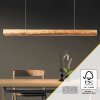 Suspension Brilliant Odun LED Bois clair, Noir, 1 lumière