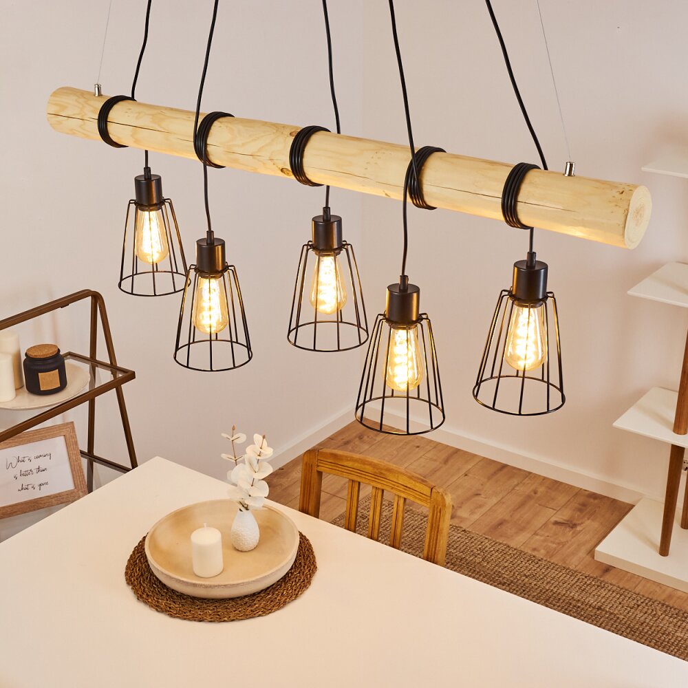 Suspension Canedo Brun, 5 lumières main product photo