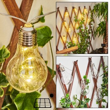 Guirlande solaire Firefly String Lights 100 LED blanc chaud : Décorations  lumineuses et guirlandes d'extérieur SMART GARDEN mobilier - botanic®