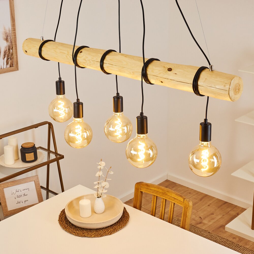 Suspension Canedo Brun, 5 lumières main product photo
