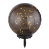lampe solaire Globo LED Noir, 40 lumières