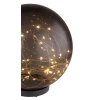 lampe solaire Globo LED Noir, 40 lumières