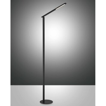 Lampadaire Fabas Luce Ideal LED Noir, 1 lumière