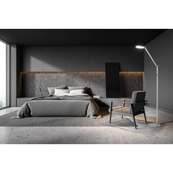 Lampadaire Fabas Luce Regina LED Aluminium, 1 lumière