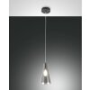 Suspension Fabas Luce Dafne Noir, 1 lumière