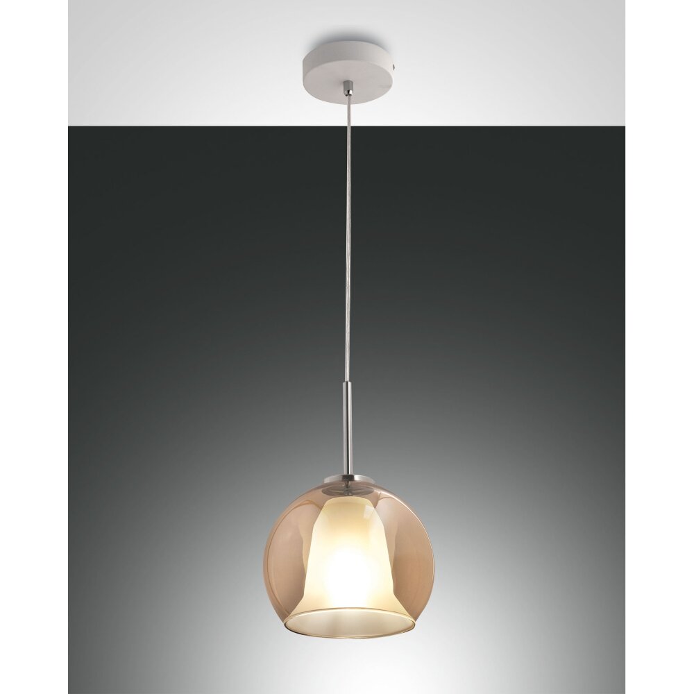Suspension Fabas Luce Bretagna Blanc, 1 lumière main product photo