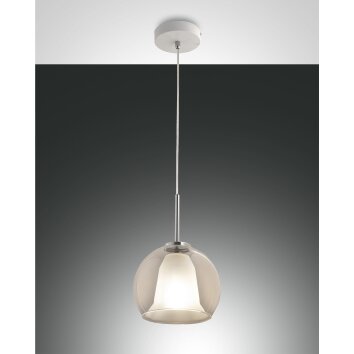 Suspension Fabas Luce Bretagna Blanc, 1 lumière