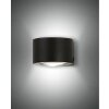 Applique murale Fabas Luce Lao LED Noir, 2 lumières