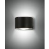 Applique murale Fabas Luce Lao LED Noir, 2 lumières