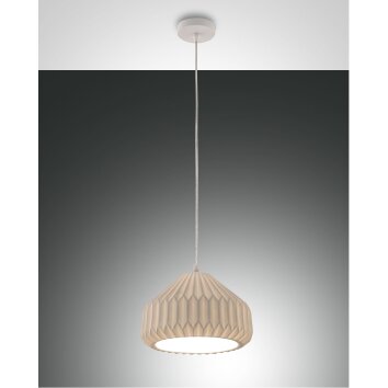 Suspension Fabas Luce Vigor Blanc, 1 lumière