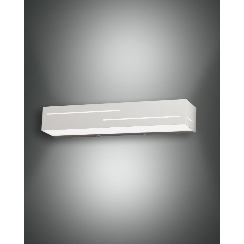 Applique murale Fabas Luce Banny LED Blanc, 2 lumières main product photo