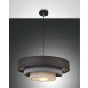 Suspension Fabas Luce Brava Noir, 1 lumière