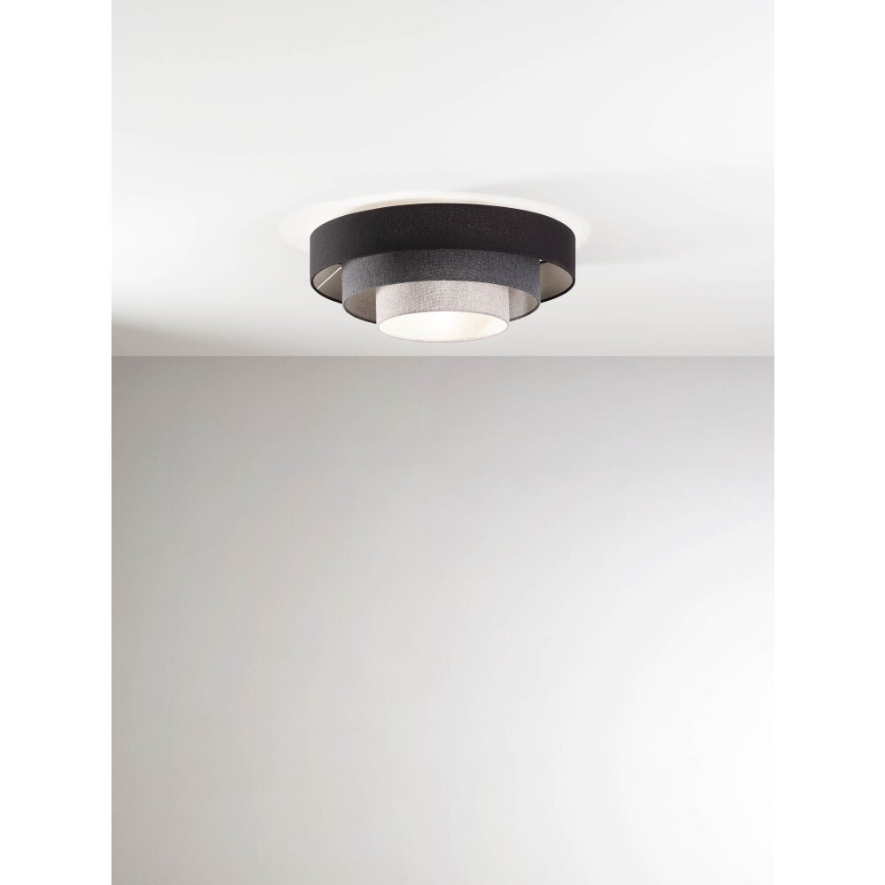 Plafonnier Fabas Luce Brava Noir, 1 lumière main product photo