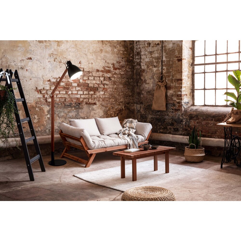 Lampadaire Fabas Luce Sveva Bois foncé, Noir, 1 lumière main product photo