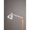 Lampadaire Fabas Luce Sveva Bois clair, Blanc, 1 lumière