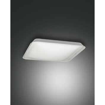 Plafonnier Fabas Luce Hugo LED Blanc, 1 lumière