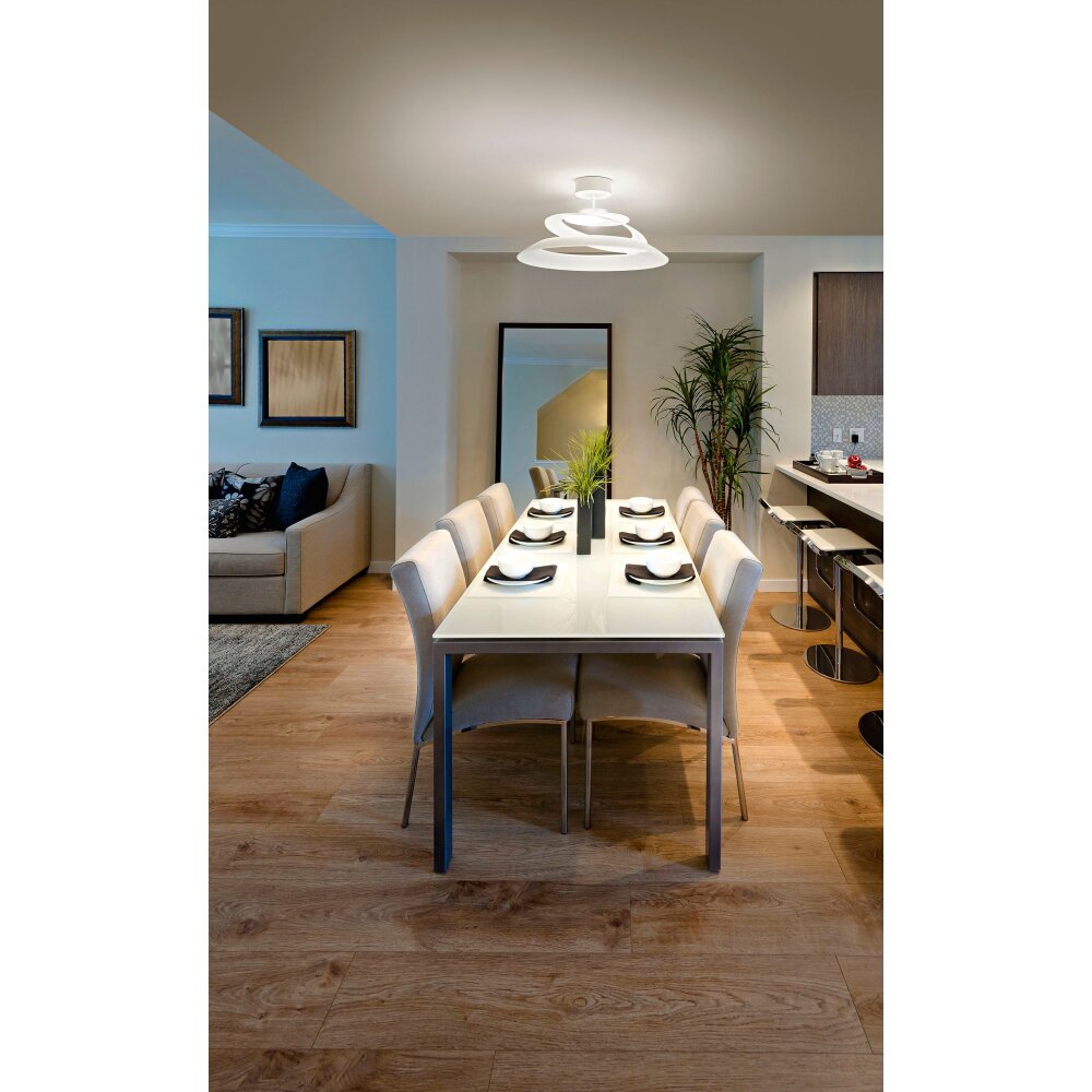 Plafonnier Fabas Luce Aragon LED Blanc, 1 lumière main product photo