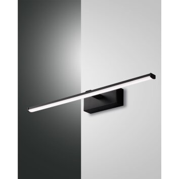 Applique murale Fabas Luce Nala LED Noir, 1 lumière