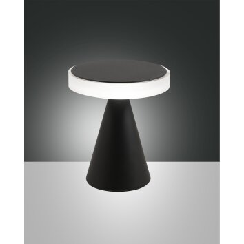 Lampe de table Fabas Luce Neutra LED Noir, 1 lumière