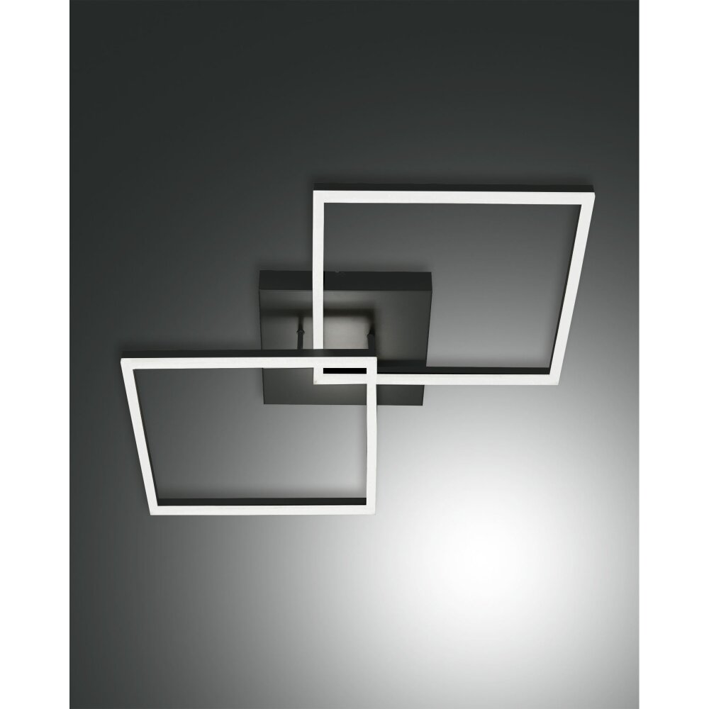 Plafonnier Fabas Luce Bard LED Anthracite, 1 lumière main product photo