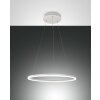 Suspension Fabas Luce Giotto LED Blanc, 2 lumières