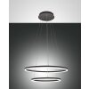 Suspension Fabas Luce Giotto LED Noir, 1 lumière