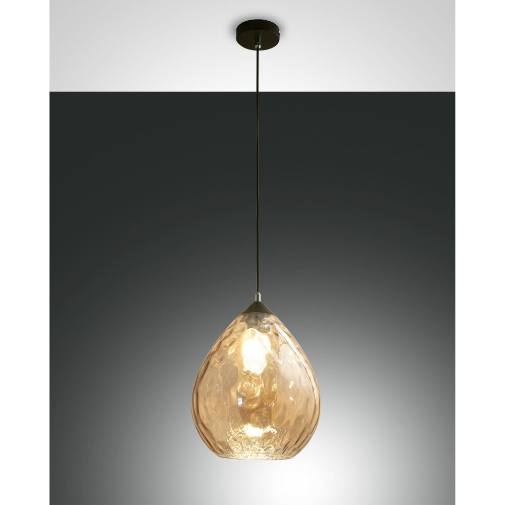 Suspension Fabas Luce Gisella Noir, 1 lumière main product photo