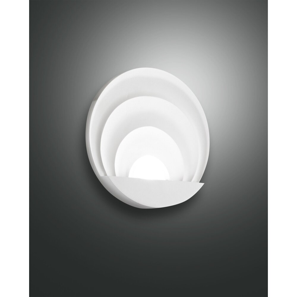 Applique murale Fabas Luce Sunrise Blanc, 1 lumière main product photo