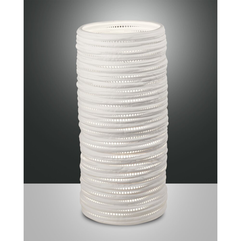 Lampe de table Fabas Luce Marbella Blanc, 1 lumière main product photo