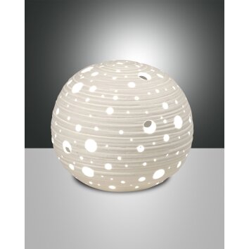 Lampe de table Fabas Luce Corvara Blanc, 1 lumière